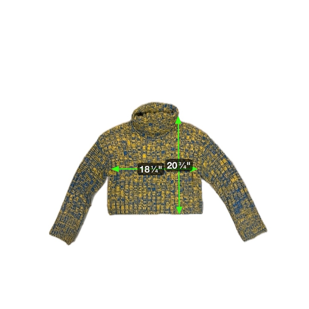Urban Outfitters Yellow and Blue Cowl Neck Sweater - Picture 7 of 7